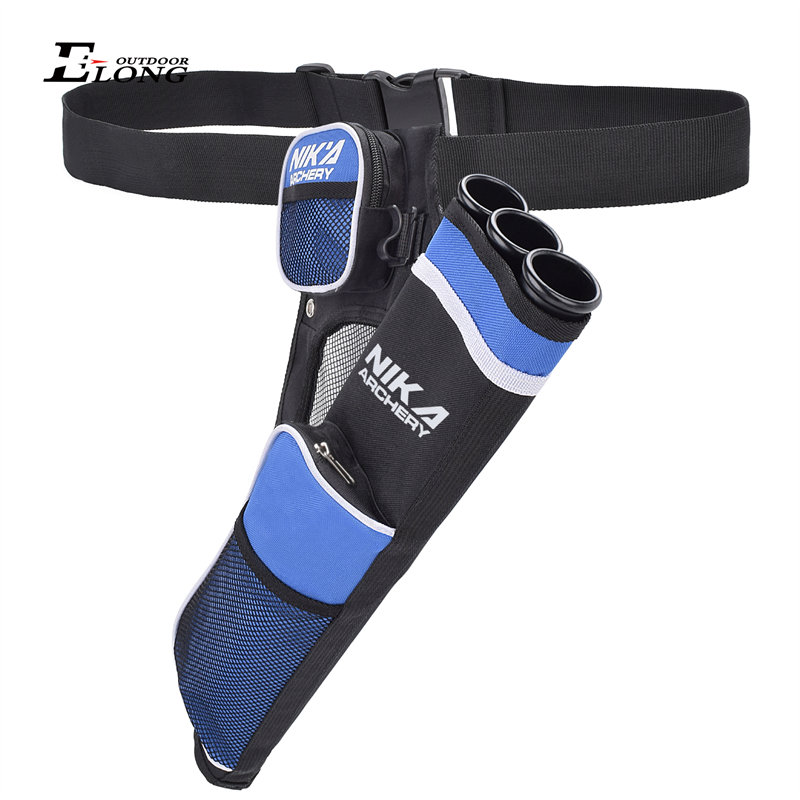 Nika lukostřelba 430021 RH Blue Color Lukostřelba Quiver pro držení šipek 3 trubka kyčelní toulec lovecký trénink lukostřelba arrow toulec