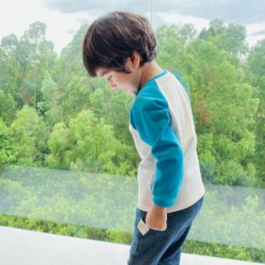 Pletené dlouhé rukávy pletené bavlněné kalhoty