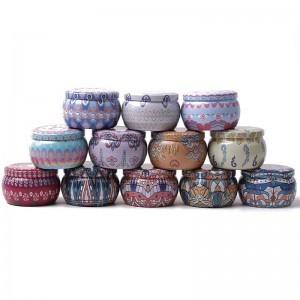 Svíčka JAR Matné kovové může Candy Balení cín může 77 * 50mm