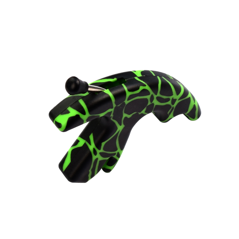 Elong venkovní 42ra01-GNS Green Camo Palec uvolnění pomůcka lukostřelba sloučenina střelba luk pomocí podpory