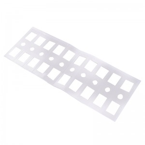 Teplotní izolační list izolačního listu Transparentní tvarování izolačního těsnění desky PET izolační plech může být vyřezán