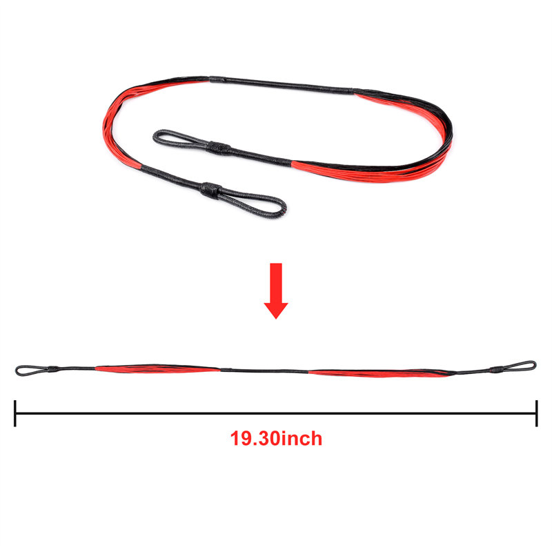 Elong venkovní 280046-02 19.3InCH 20 Strands Crossbow String pro Cobra System Adder \\