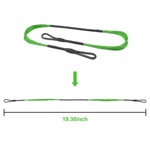 Elong venkovní 280046-03 19.3InCH 20 Strands Crossbow String Fluorescent Green pro Cobra System Adder/9