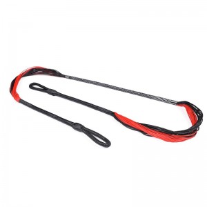Elong venkovní 280110-01 26.6InCH 28 Strands Crossbow String Red Black vhodný pro vícenež 150 liber recurve kuše