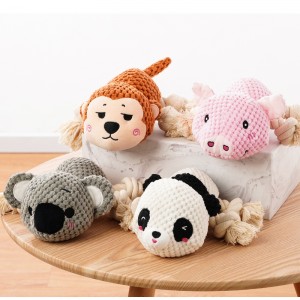 Plyšová lana pes hračka