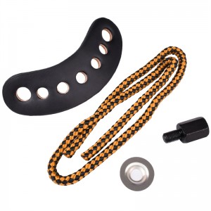 Elong venkovní 470018 zápěstí Sling oranžová barva kožená kovová gromet lukostřelba sloučenina střelnice