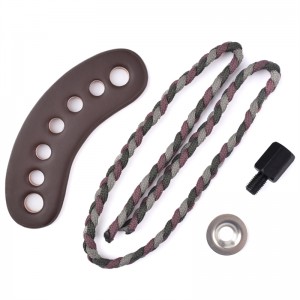 Elong venkovní 470011 zápěstí závěsné kožené kovové Gret šedá barva pro lukostřelbu směnný střelba