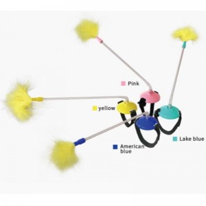 Továrna přímá dodávka domácího spotřebního materiálu, kočka self-healing hračka kočka límec krk hračky jarnínohy s kohoutem dráždit kočka hůl