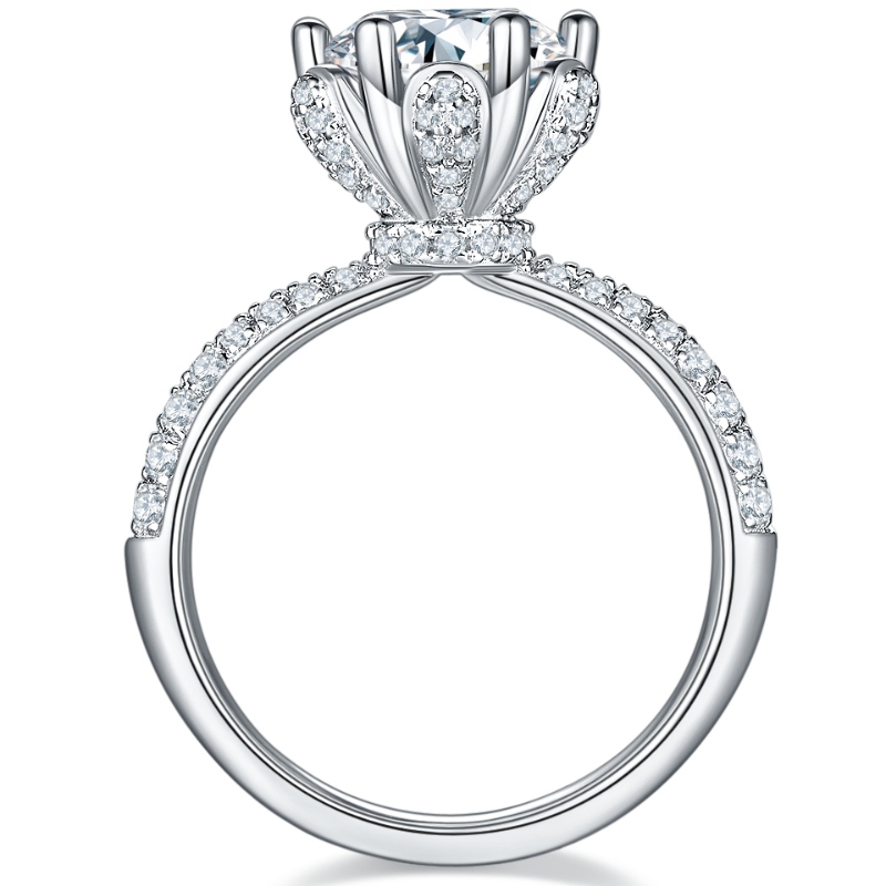 Tuochen šperky Factory Sterling Silver 925n18kn10kn10k N9k prsten s 3an5a zirconn moissaniten Diamond Stone