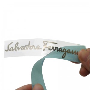 Vysoce kvalitní zakázková značka 3d reliéfní logo electroform lesklý kartáčovaný stříbrný kovový tenkýniklnálepka