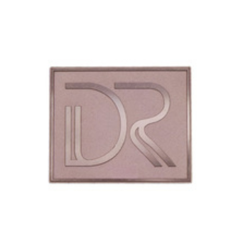 Zakázkové zlato vyryté 3D hliník reliéfní kovový logo deska pro kabelku