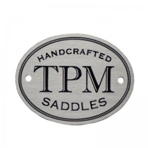 Yongfu hardware vlastní mosazný prázdný jmenová deska kyselina leptaná značka měď