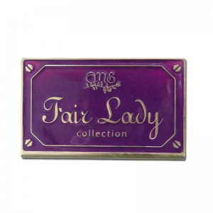 Vysoce kvalitní zakázková značka móda Matte dokončit kovovýnázev Label Silk tisk hliníkové obchodní vizitka pro vlastní logo