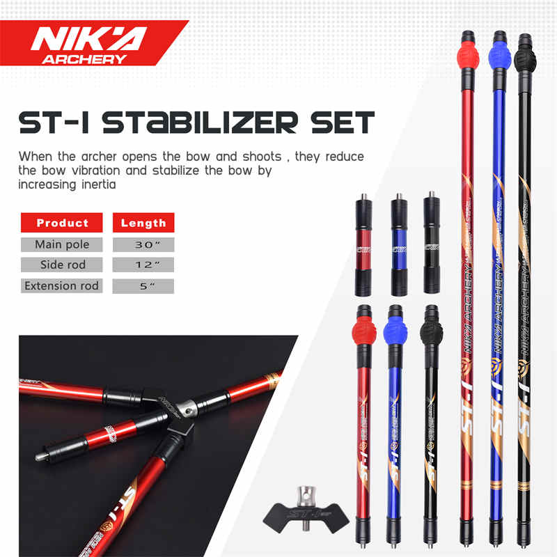 Elong venkovní 240032 ST-1 St-1 Uhlíkové stabilizátory Set Archery Bow Příslušenství pro fotografování