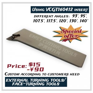 Nástroje pro řezání EMET, externí soustružnickénářadí,nástroje pro otáčení, ocelové soustružení, SVJCR2525M16, SVJC NSVJP, SVQC NSVQP, SVHC NSVHP, SVLC NSVLP, SVVC NSVVP, SVXC NSVXP, SVZC NSVZP, VCGT16, VCGT22 , VPGT22.