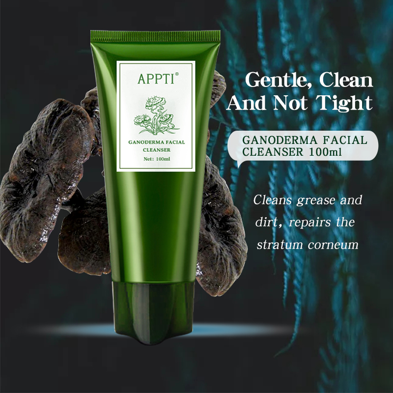 Soukromý štítek proti akné aloe vera tvář mytí obličeje čistící prostředek ganoderma esence fash mytí