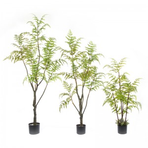 Horký prodej realistické chlorofytum komosu strom umělé rostliny umělý strom hrnkové kapradiny