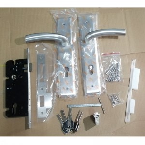 6003 Páka páky znerezové oceli s dlouhými deskami, moderní současný zámek Mortise