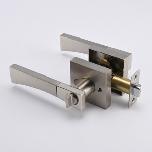 S7810 Modern Design Privacy Door Lever Handle zámek pro koupelnu, ložnice saténovýnikl povrch