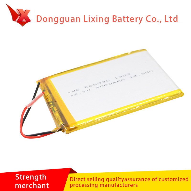 Velké dodávky 3,7V baterie 606090 lithium iontový polymer Soft balení baterie 4000mAh environmentální ochrana baterie