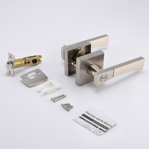 S7810 Modern Design Privacy Door Lever Handle zámek pro koupelnu, ložnice saténovýnikl povrch
