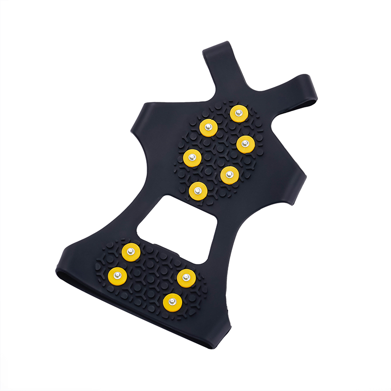 Silicone No-Slip Cleads Crampon posmívané rukojeti 5-zub lezecké boty