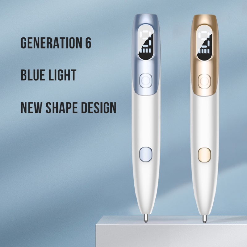 Hot LCD Plazmový pero stroj 9 úrovně LED LED osvětlení Laserová piha Wart Skin Remover Pen