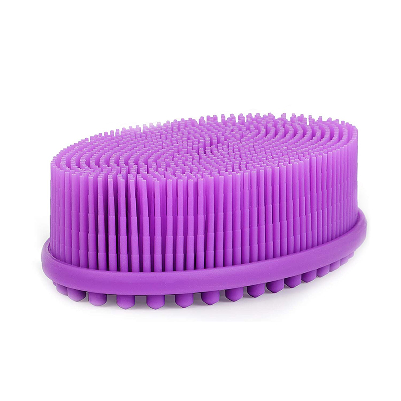 Exfoliační silikonové tělo pračky, štětec