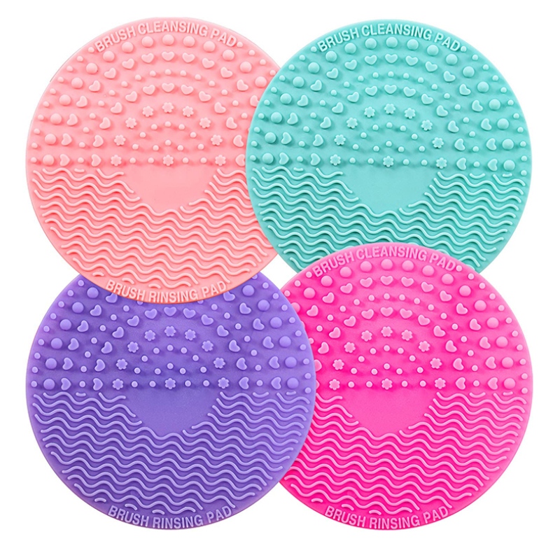 Čistící roháč štětce, silikonové make-up čištění štětce Scrubber mat, přenosný mycínástroj