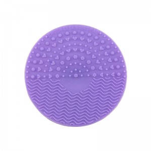 Čistící roháč štětce, silikonové make-up čištění štětce Scrubber mat, přenosný mycínástroj