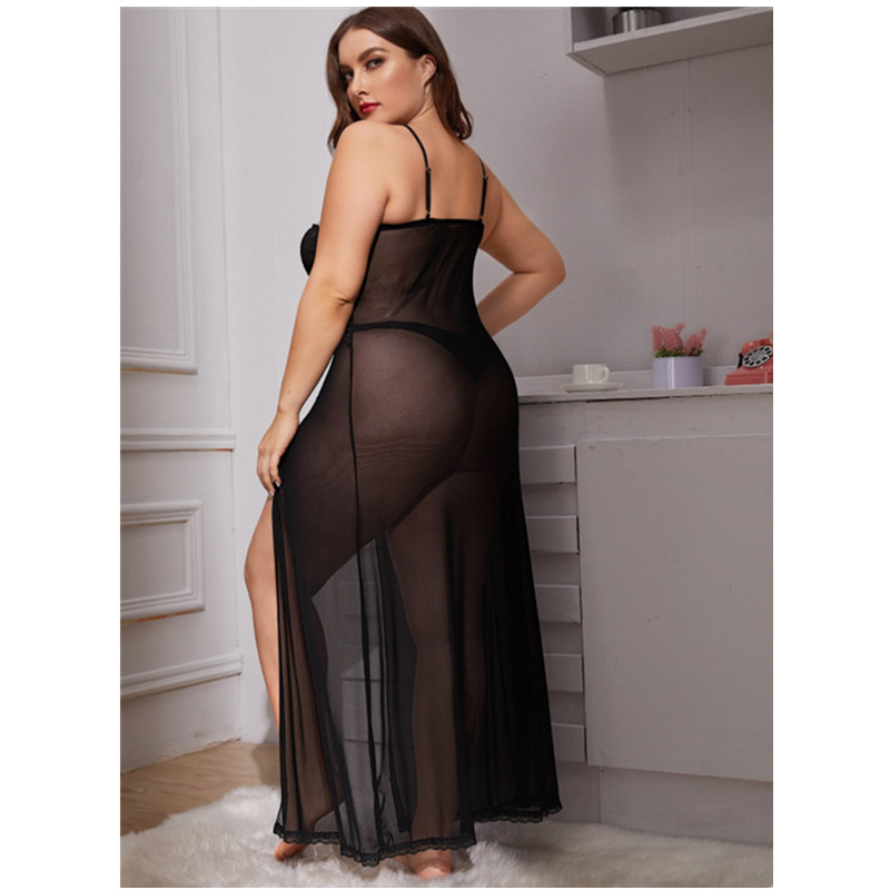 Černá dlouhá sukně Sexy pyžama