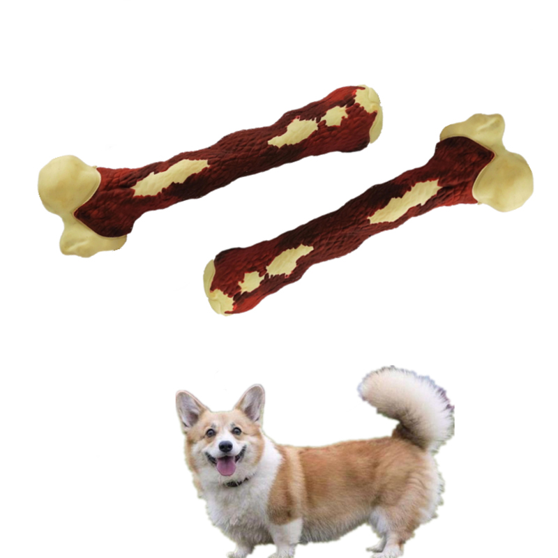 Kostní tvar zuby čištění odolné gumy pes pet žvýkačka hračka