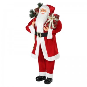 30 ~ 110cm Vánoční stojící Santa Claus Ornament Dekorace Festival Holiday Figurine Collection Tradiční Xmas IsPlay