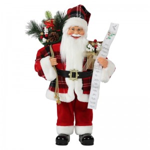 30 ~ 110cm Christmas Santa Claus s dárkovým taškou Ornament Dekorace tradiční Dovolená Figurka Collection Xmas Series