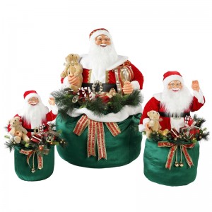 65n85n115cm vánoční animované santa claus s osvětlením dovolená hudební ornament dekorace figurka kolekce tradiční