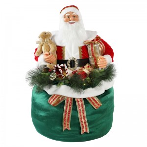 65n85n115cm vánoční animované santa claus s osvětlením dovolená hudební ornament dekorace figurka kolekce tradiční