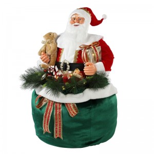 65n85n115cm vánoční animované santa claus s osvětlením dovolená hudební ornament dekorace figurka kolekce tradiční