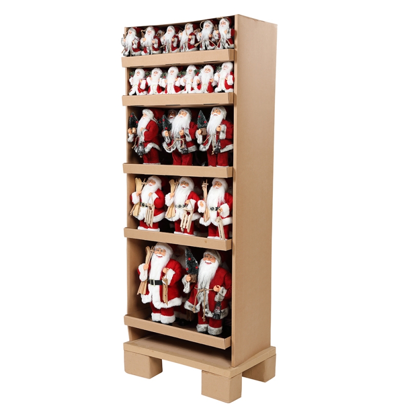 Displej stojan Vánoční stojící Santa Claus Ornament Dekorace Festival Holiday Figurine Collection Tradiční Vánoce