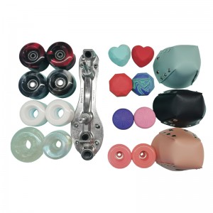 58 mm * 32mm 85A Quad Roller Skate kola inline kolečko Swirl mix barevný kolo