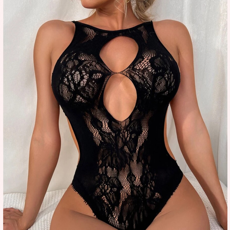 Velkoobchod Bulk Levné Velkoobchod Ženy Romantické Bodysuit transparentnínaprosto síťovina krajky Beznaděje Sexy spodní prádlo pro ženy 1 kupující
