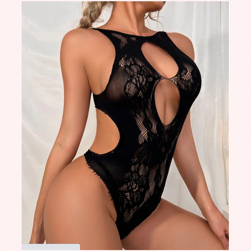 Velkoobchod Bulk Levné Velkoobchod Ženy Romantické Bodysuit transparentnínaprosto síťovina krajky Beznaděje Sexy spodní prádlo pro ženy 1 kupující
