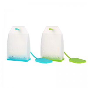 Silikonový čaj Infuser, volný list čaj filtrační tašky sítko