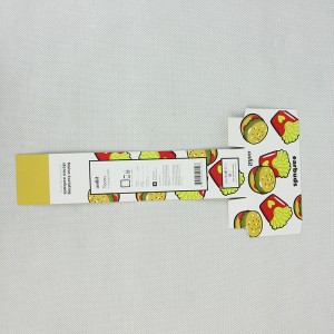 Papírová karta popisku potravin