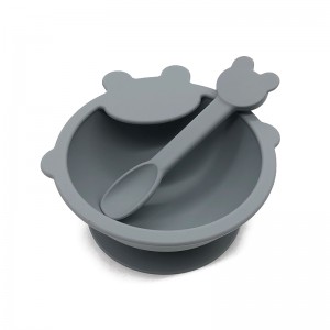 Jídlo Silikonové dětské misky s odsáváním, krmné sady pro dítě