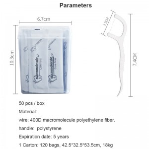 50 výběry soukromý štítek vysoce kvalitní dentálnínit box ústní hygiena individuálně zabalené balené porthpick přenosný zubnínit