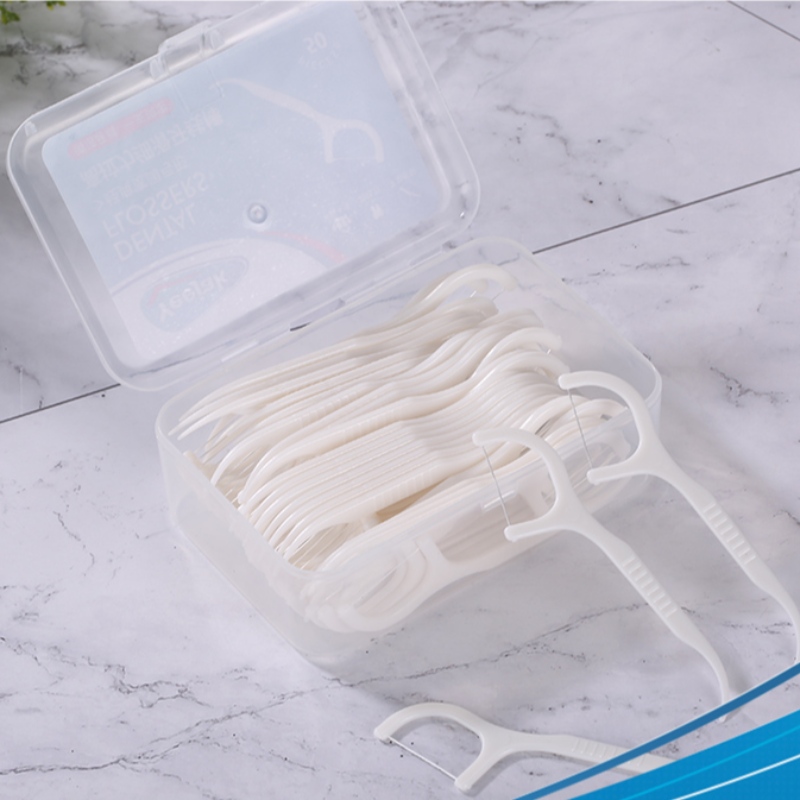 Soukromý štítek biologicky odbouratelný párátko Jednorázové perorální bambusové uhlí/woodennwheat slámanplastický flosser stick zubnínit pick