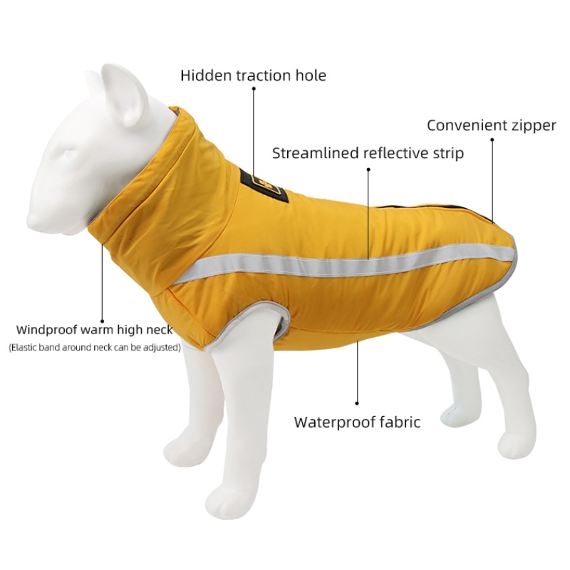 Nízký MOQ Cena cenově dostupné klasické verze Deště Deště Jacket Dog oblečení