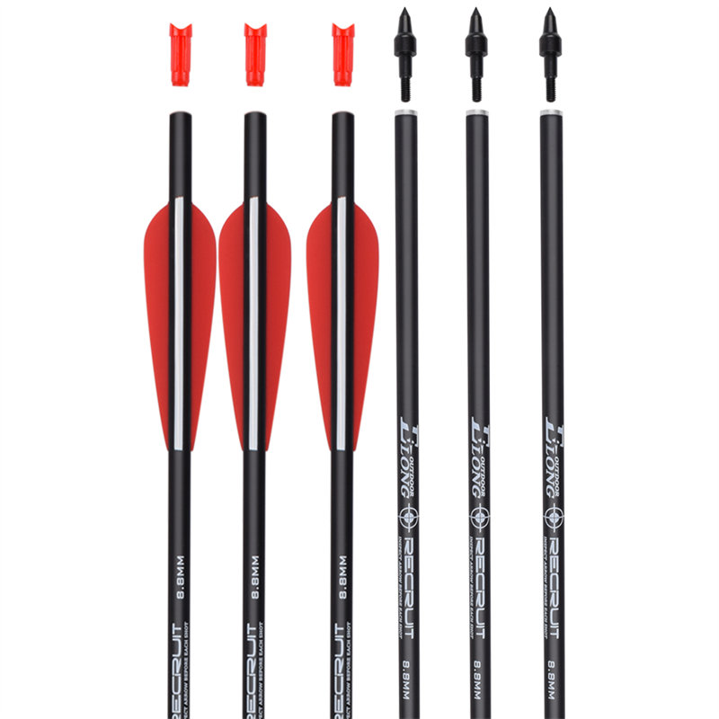 Elongarrow 116048 20inches 7.62 * 8.8 mm rollfiberglass šrouby pro kuše venkovní lov