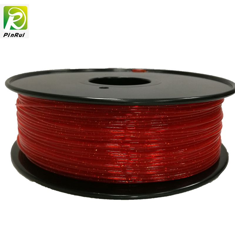 Pinrui 3D tiskárna 1.75mm PLA svítí šumivé třpytky pro 3D tiskárnu