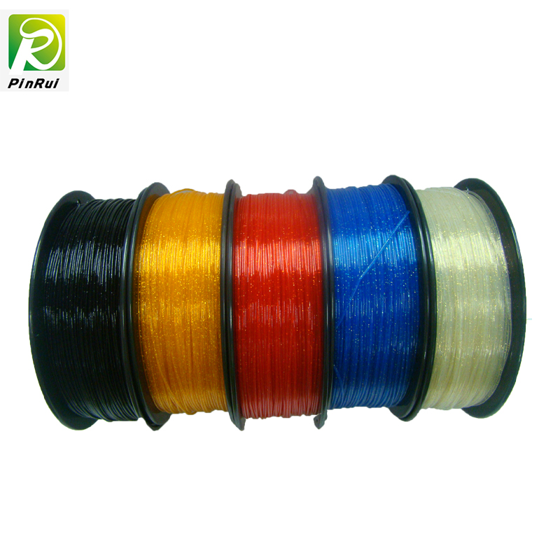 Pinrui 3D tiskárna 1.75mm PLA svítí šumivé třpytky pro 3D tiskárnu
